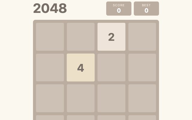 Preview of the 2048 demo
