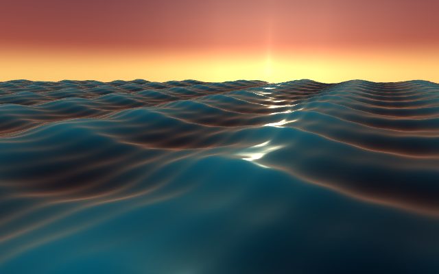 Preview of the Ocean at sunset demo