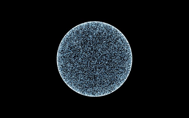 Preview of the Particle morph demo