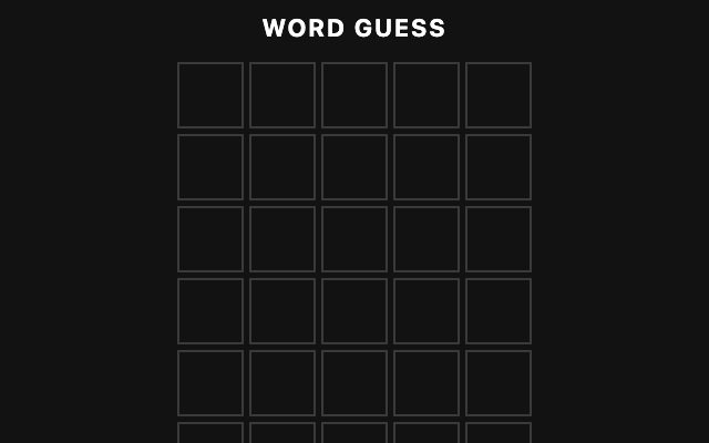 Preview of the Word guess demo